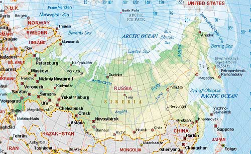 mapa Ruska 3